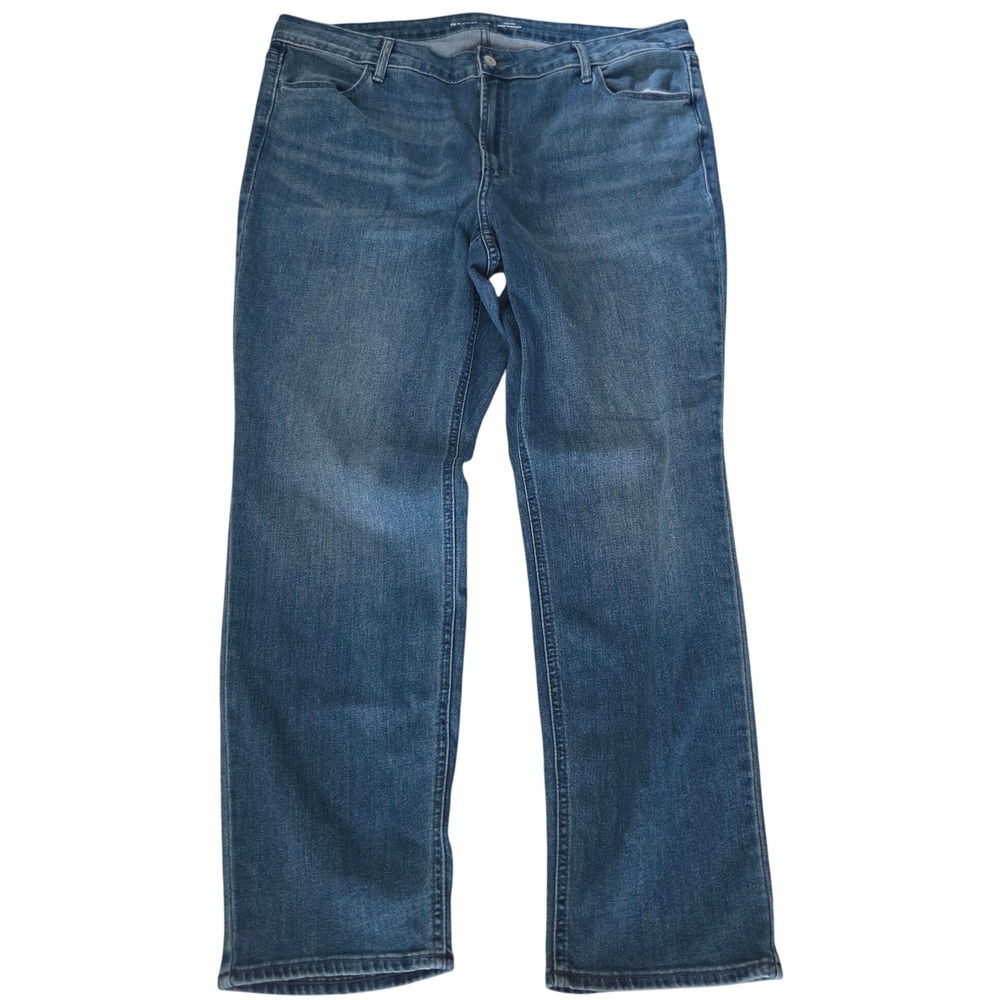 Old Navy Wow Straight High Rise Jeans Medium Wash Blue Size 20 Womens
